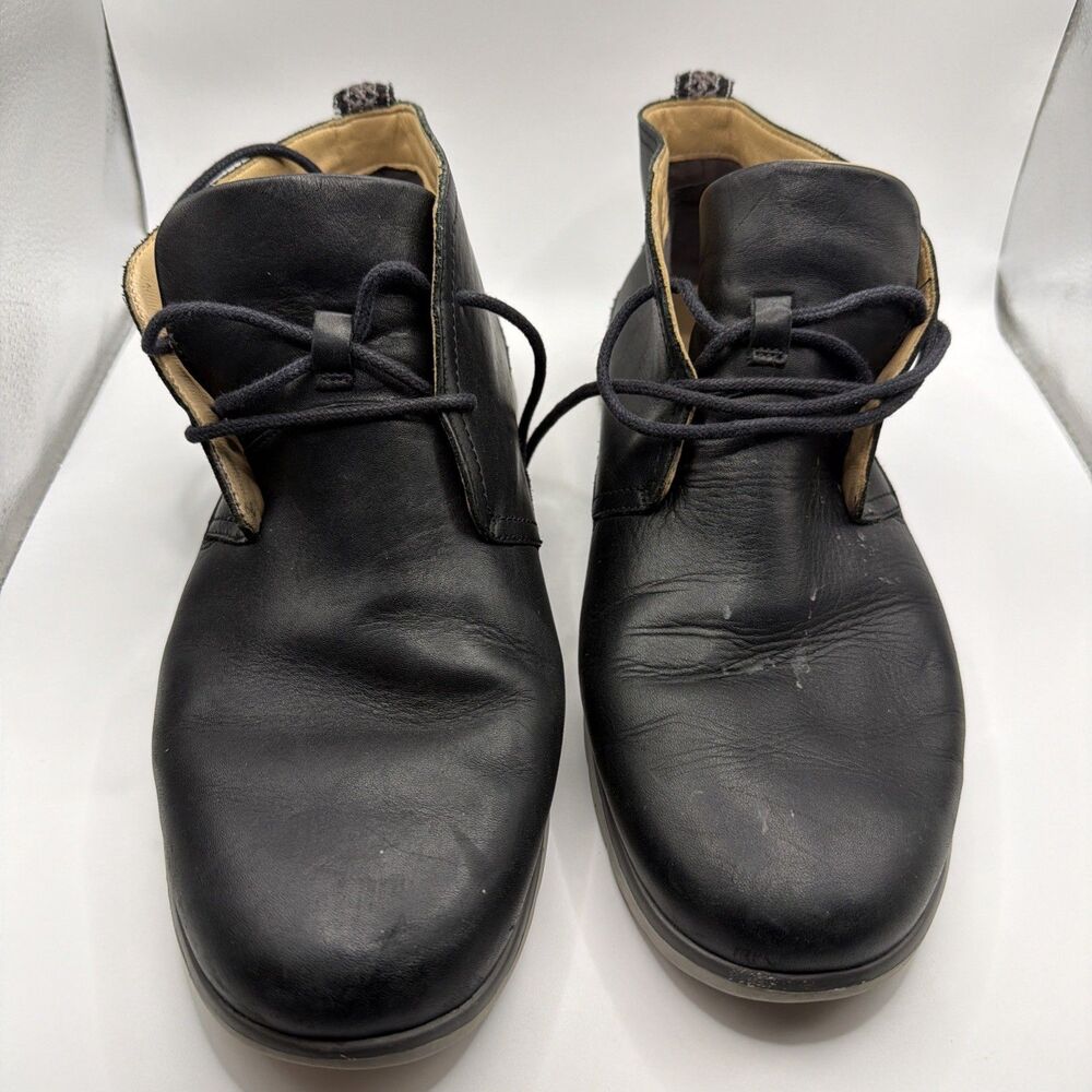 UGG Freamon Chukka Boots Black Leather Waterproof Lace Up Ankle Men's Size 12